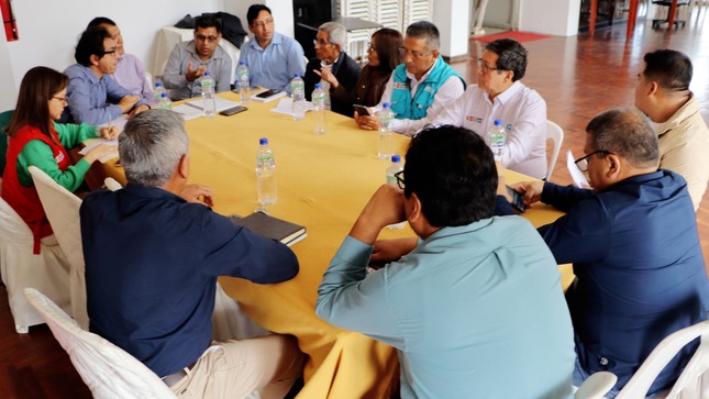 Burgomaestre Fernando Cárdenas sostiene reunión de coordinación para promover el reinicio de la construcción de la PTAR para Huaral 