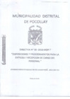 Vista preliminar de documento DIRECTIVA N°06-2016-MDP-T (Disposiciones y Procedimientos para la entrega y recepción de cargo del personal)