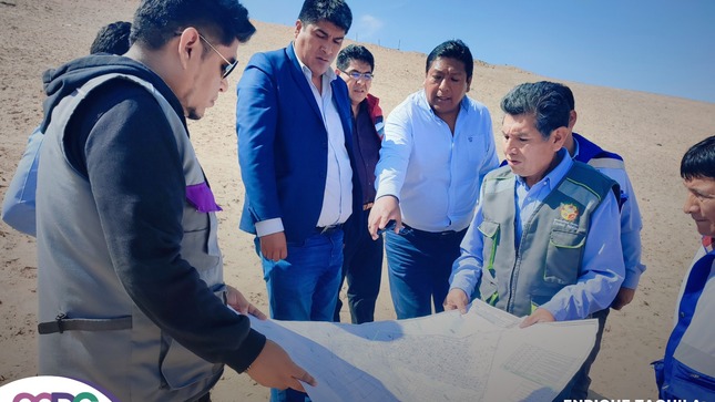 Visita a los límites colindantes entre el distrito de Ciudad Nueva y Calana