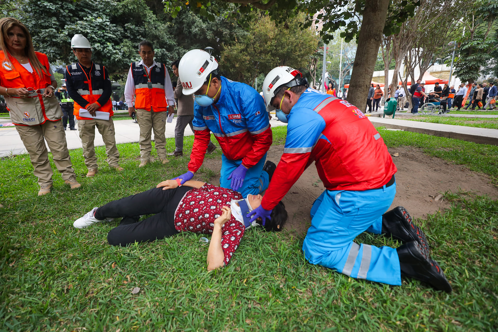 Gran participación ciudadana en simulacro de sismo de 8.8°
