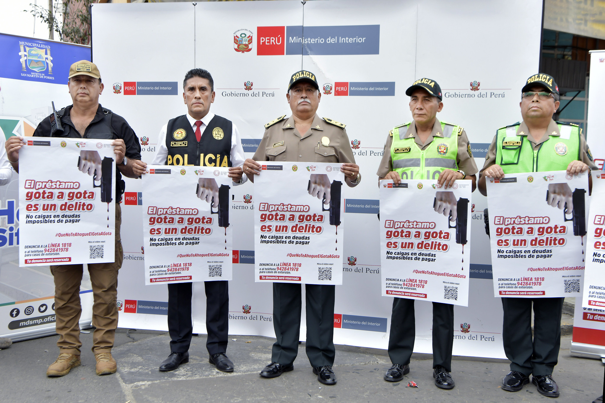 Policía Nacional y vecinos de San Martín de Porres se unen contra el “gota a gota”