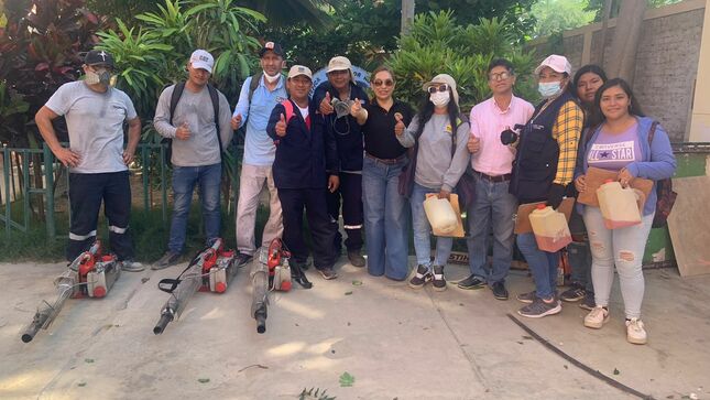 Recojo de criaderos de zancudos en más de 100 colegios de la UGEL Piura 