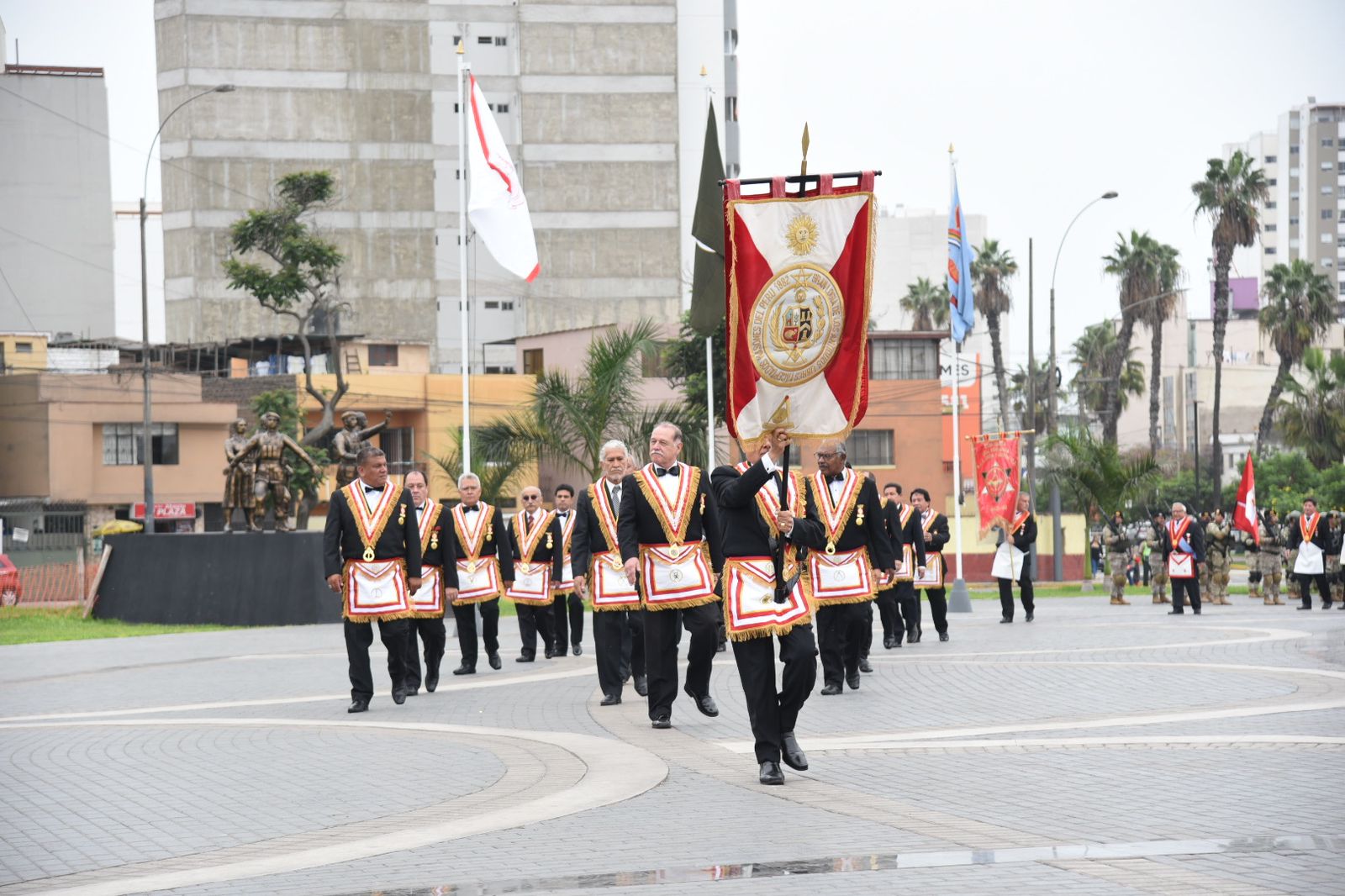 Se rindió homenaje y reconocimiento  a los héroes de Arica, máxima expresión del valor y dignidad nacional, liderados por el Crl Francisco Bolognesi, gran maestro emérito de la Gran Logia del Perú.