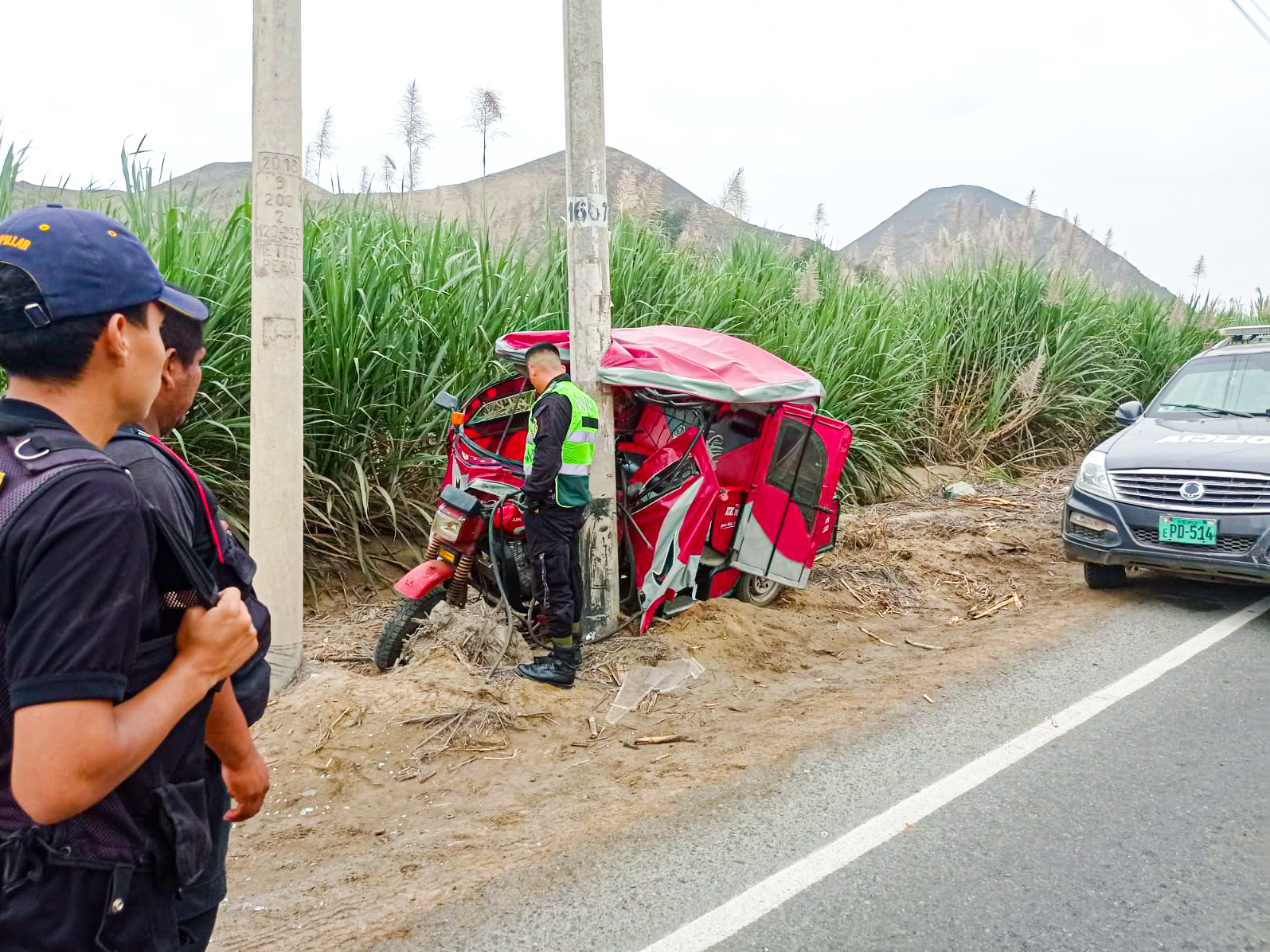 SERENOS DE PATIVILCA APOYAN A FAMILIA QUE SUFRIÓ ACCIDENTE