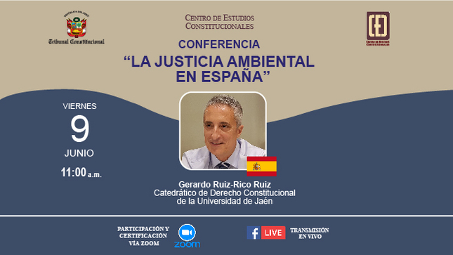  Conferencia virtual sobre la justicia ambiental en España realizará el CEC del TC el viernes 9 de junio