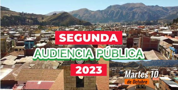 Proceso de Audiencia Pública de Informe de Rendición de Cuentas de la MPC 2023