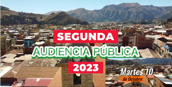 I AUDIENCIA PÚBLICA DE RENDCIÓN DE CUENTAS 2023