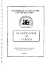 Vista preliminar de documento Clasificador de Cargos de la UNCP