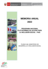 Vista preliminar de documento Memoria Anual 2022 del Programa Nacional PAIS.