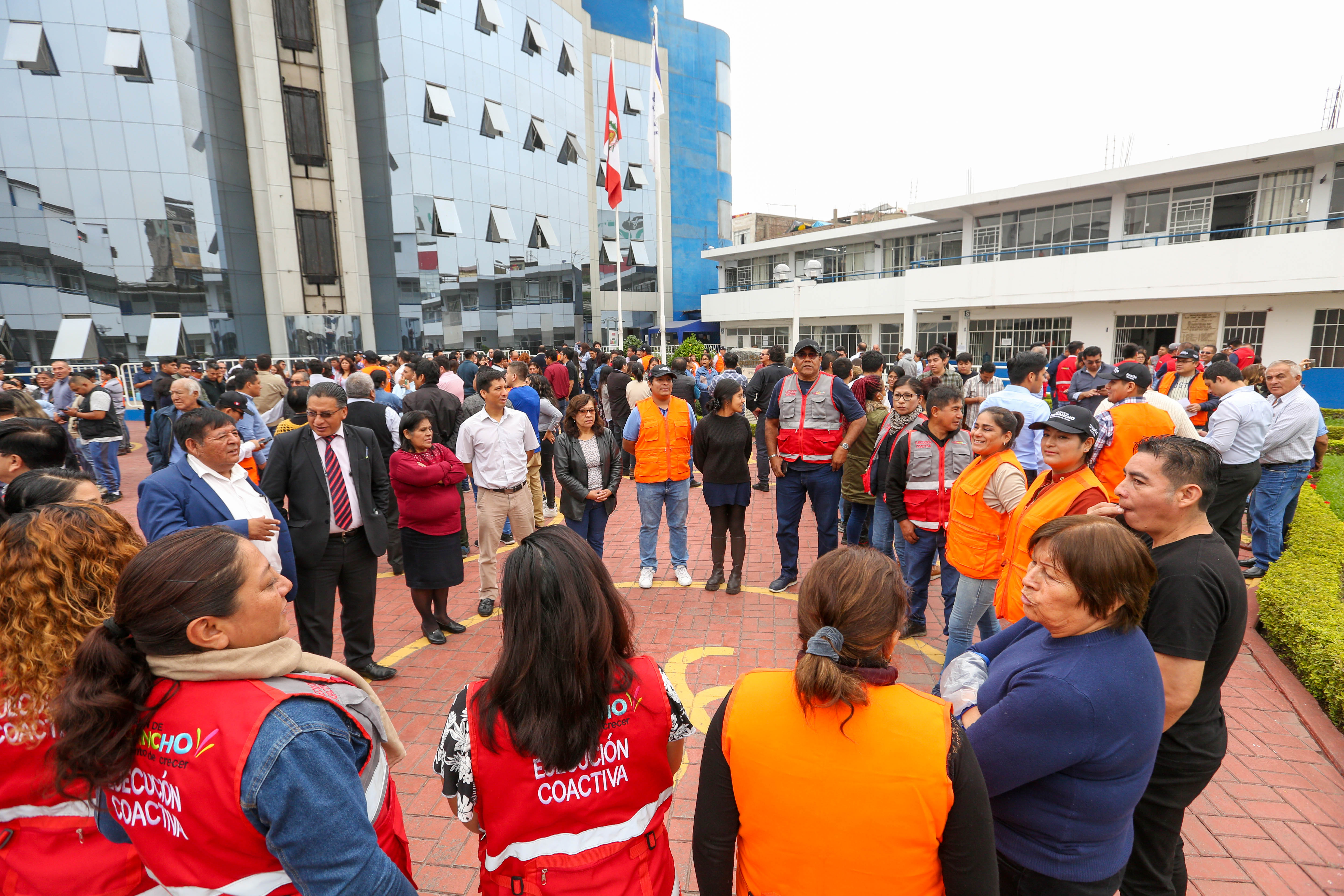 Funcionarios y personal municipal participaron en Simulacro Nacional Multipeligro 2023