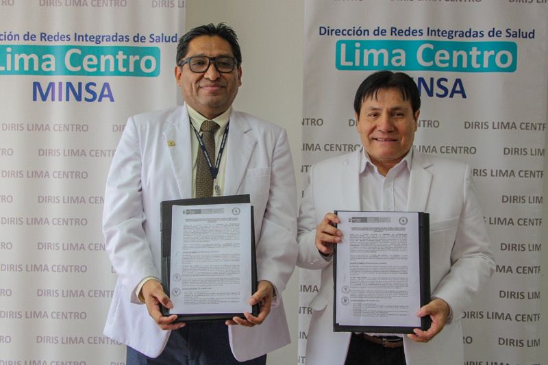 Foto 1 de Diris Lima Centro y Hospital San Juan de Lurigancho suscriben convenio para mejorar flujo de atención de pacientes