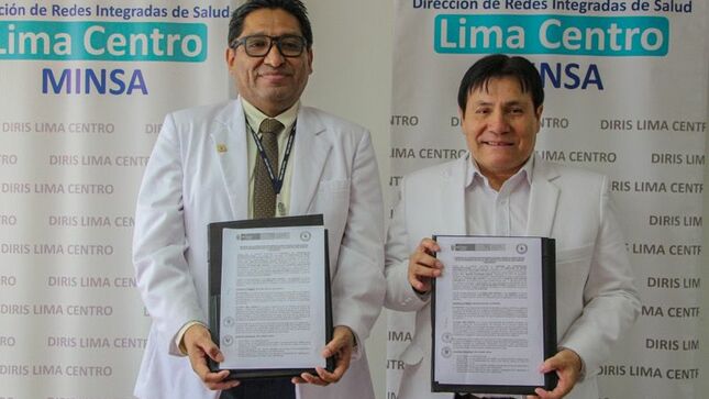 Foto 1 de Diris Lima Centro y Hospital San Juan de Lurigancho suscriben convenio para mejorar flujo de atención de pacientes