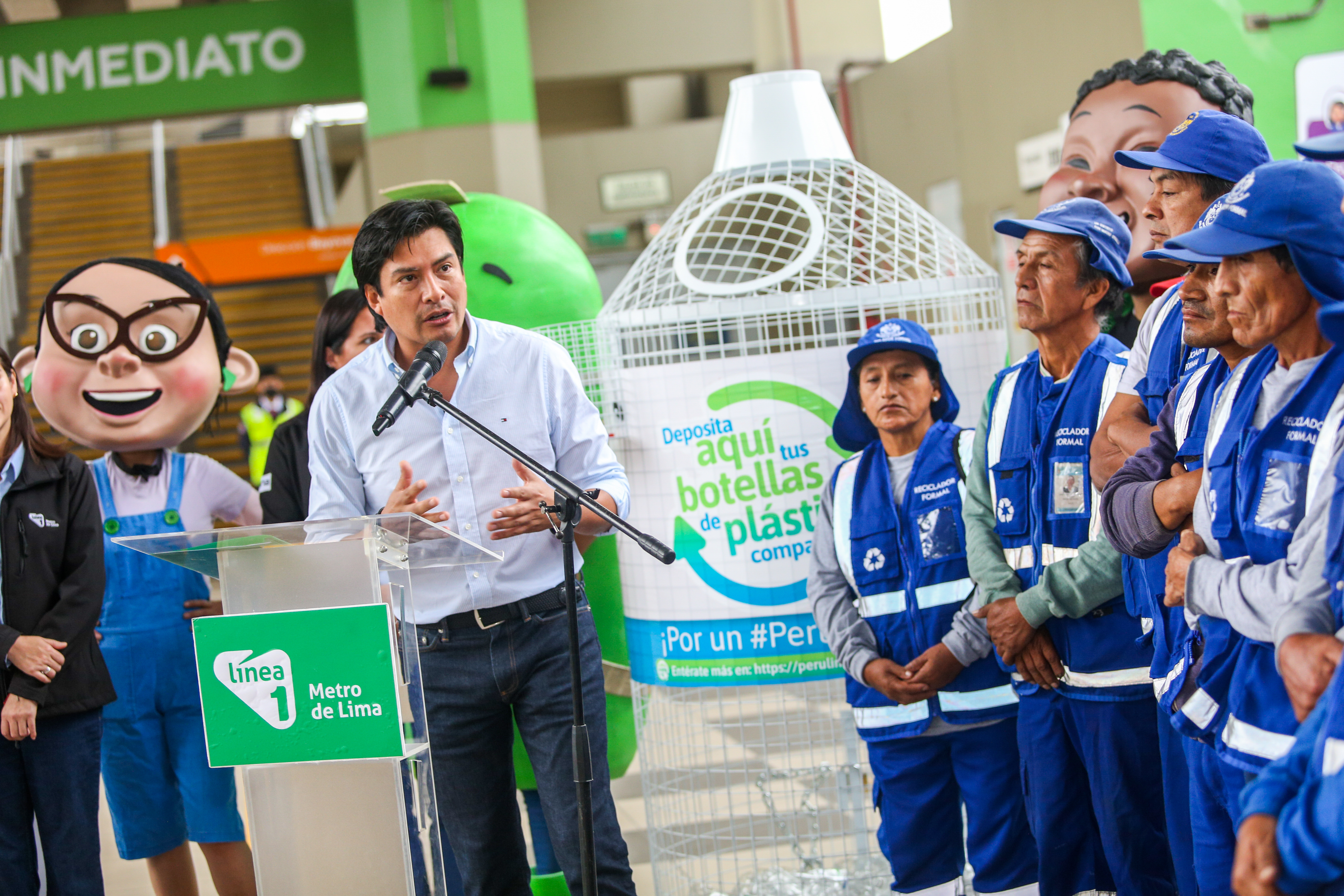 Celebramos el Día del Reciclador en la Estación Los Jardines del Metro de Lima