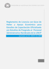 Vista preliminar de documento Reglamento de Licencia con Goce de Haber y Apoyo Económico para Estudios de Capacitación Oficializada y/o Estudios de Posgrado al Personal Administrativo Nombrado de la UNCP