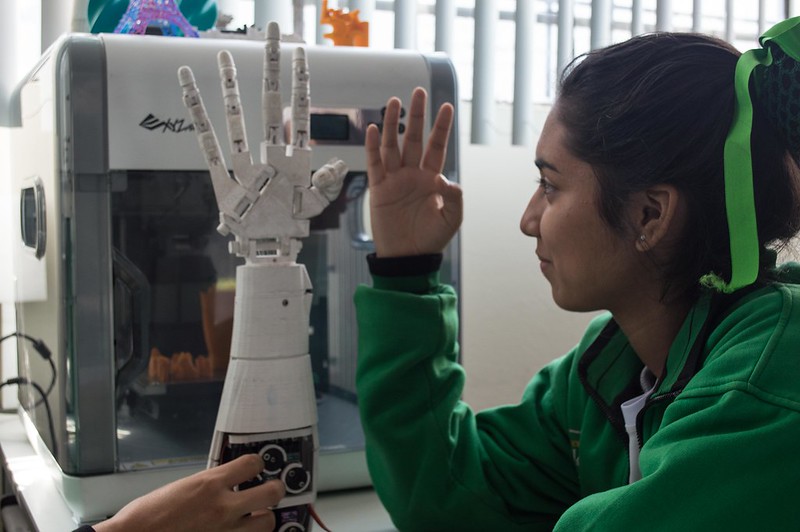 Foto de una prótesis desarrollada por una empresa tecnológica