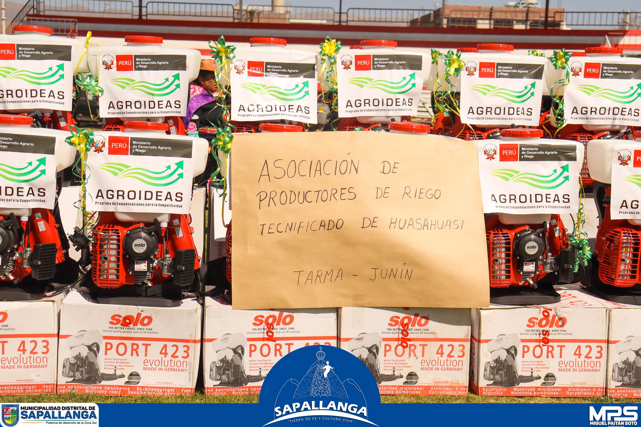 Entrega de bienes a 16 organizaciones agrarias