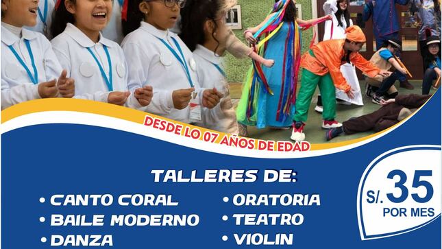 ARTE Y CULTURA PARA HUAURA CON LOS TALLERES DE DANZA, CANTO CORAL, ORATORIA Y MÁS.