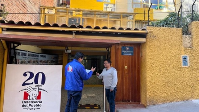 fachada de nueva sede de la Defensoría del Pueblo en Puno