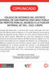 Vista preliminar de documento Comunicado - Ampliación del plazo de duración del concurso