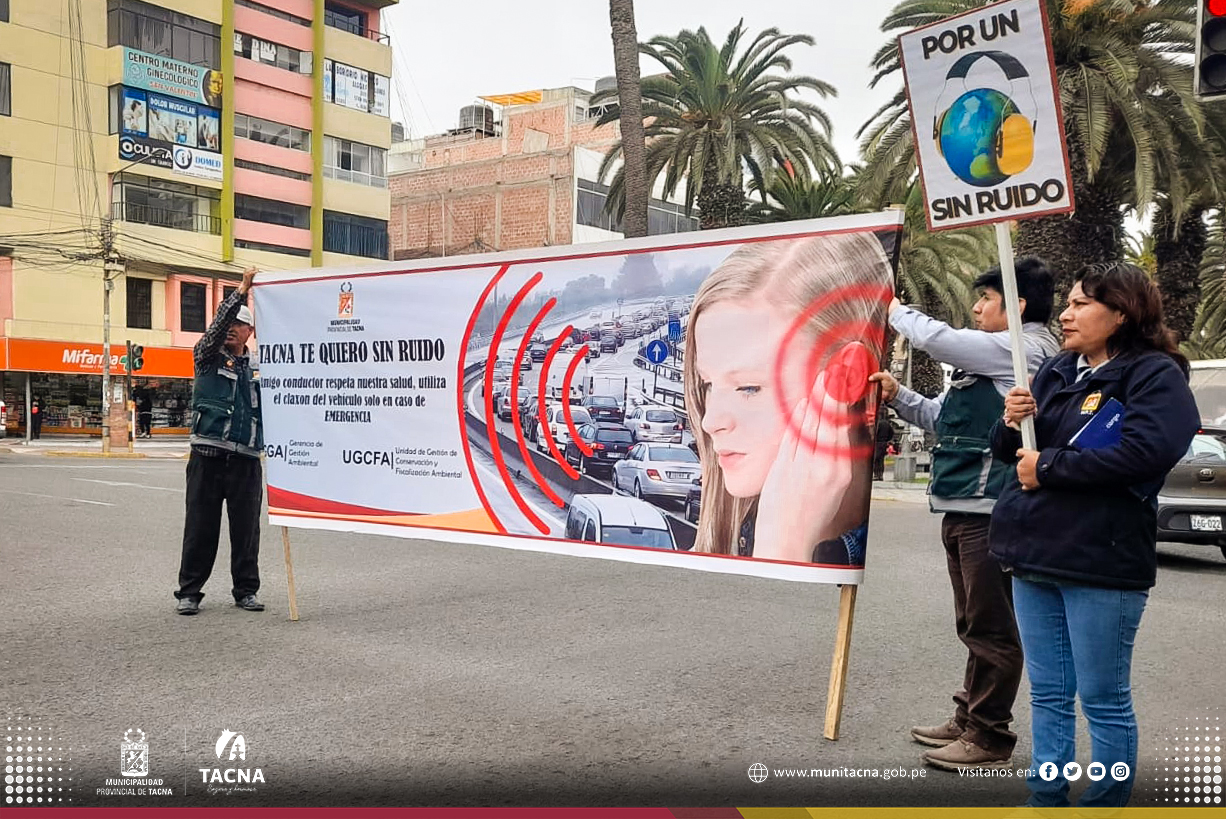 Realizan campaña de sensibilización “Tacna te quiero sin ruido”