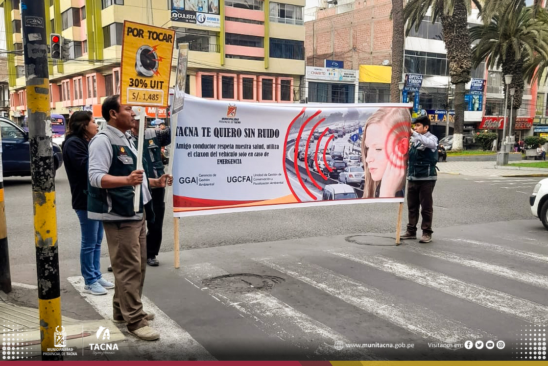 Realizan campaña de sensibilización “Tacna te quiero sin ruido”