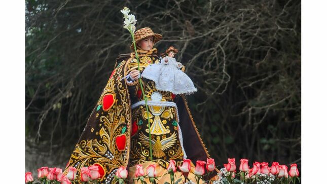 Imagen del Santo Patrón recorrio lugares aledaños del Distrito