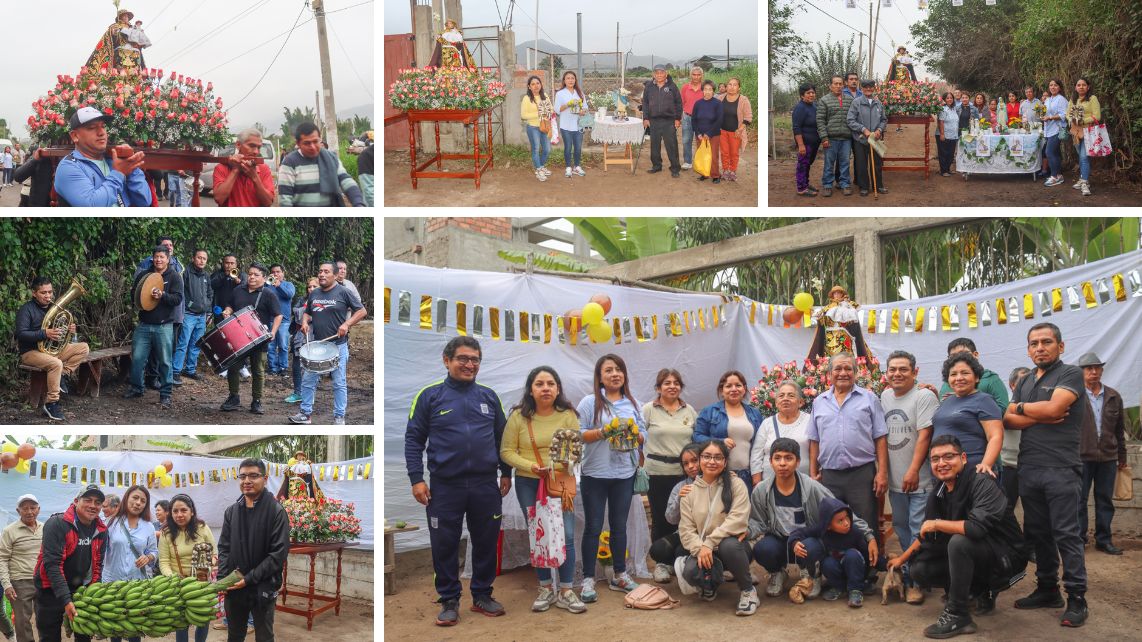 Imagen del Santo Patrón recorrio lugares aledaños del Distrito