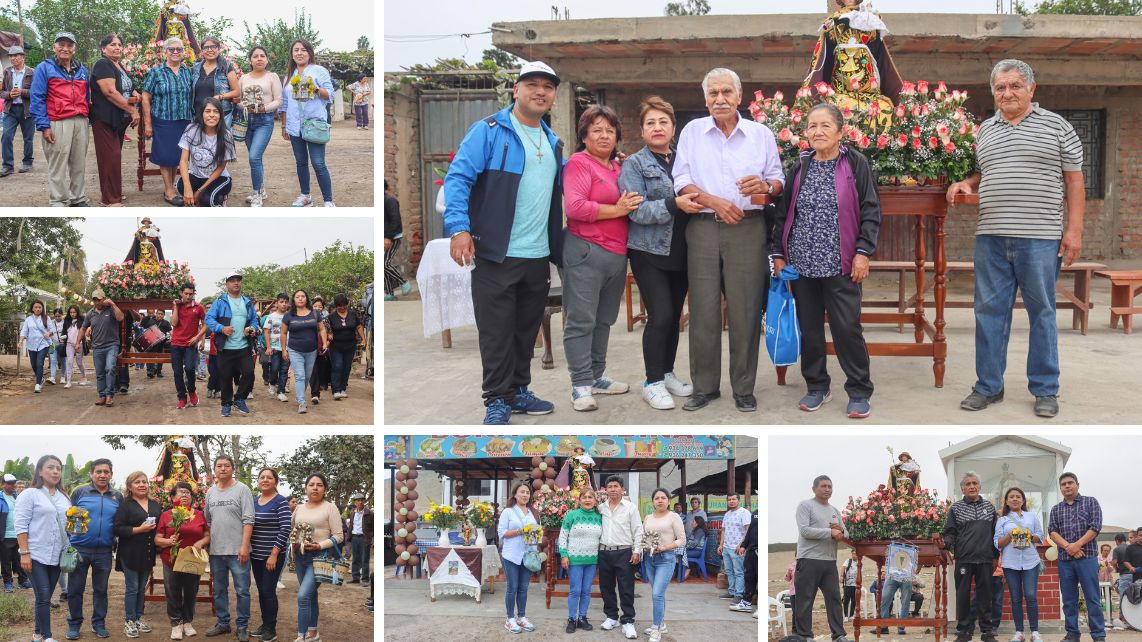 Imagen del Santo Patrón recorrio lugares aledaños del Distrito