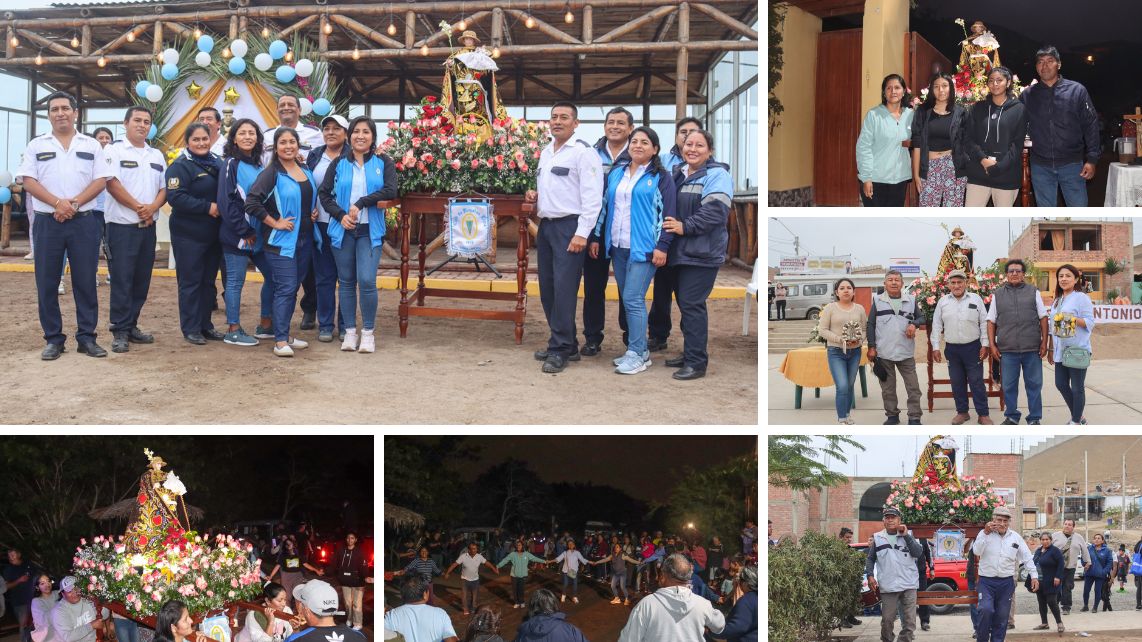 Imagen del Santo Patrón recorrio lugares aledaños del Distrito