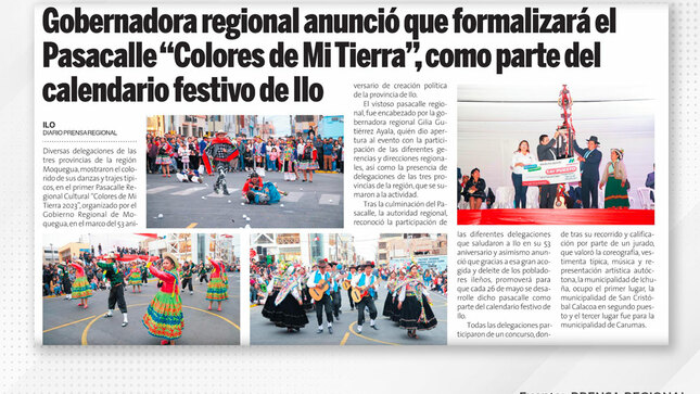 NOTA DE PRENSA N° 145- 2023/RR.PP./GRM