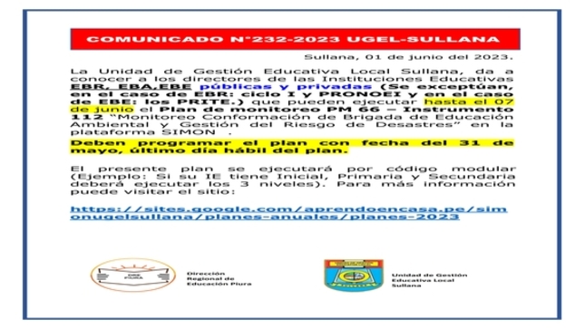 Comunicado N°232-2023