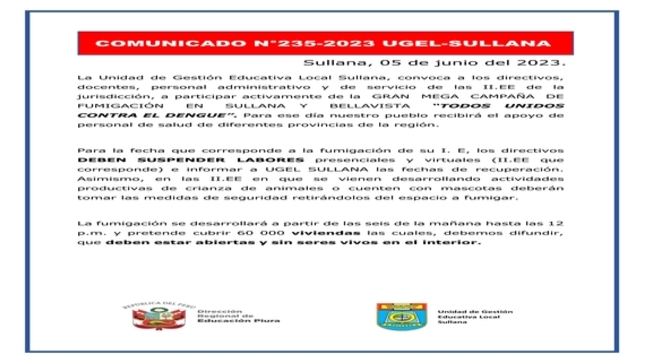 Comunicado N°235-2023