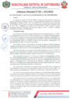 Vista preliminar de documento Ordenanza Municipal N° 003 - 2023 VENTA Y CONSUMO DE BEBIDAS ALCOHOLICAS