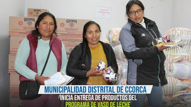  entrega de productos de Vaso de Leche