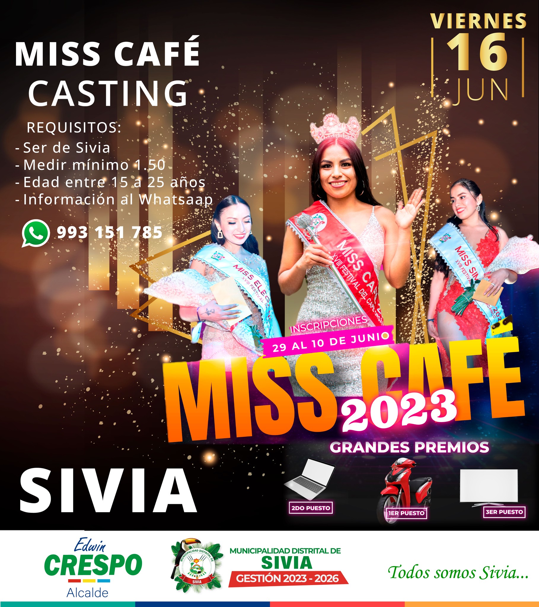 FLYER DEL MISS CAFE, SIVIA 2023