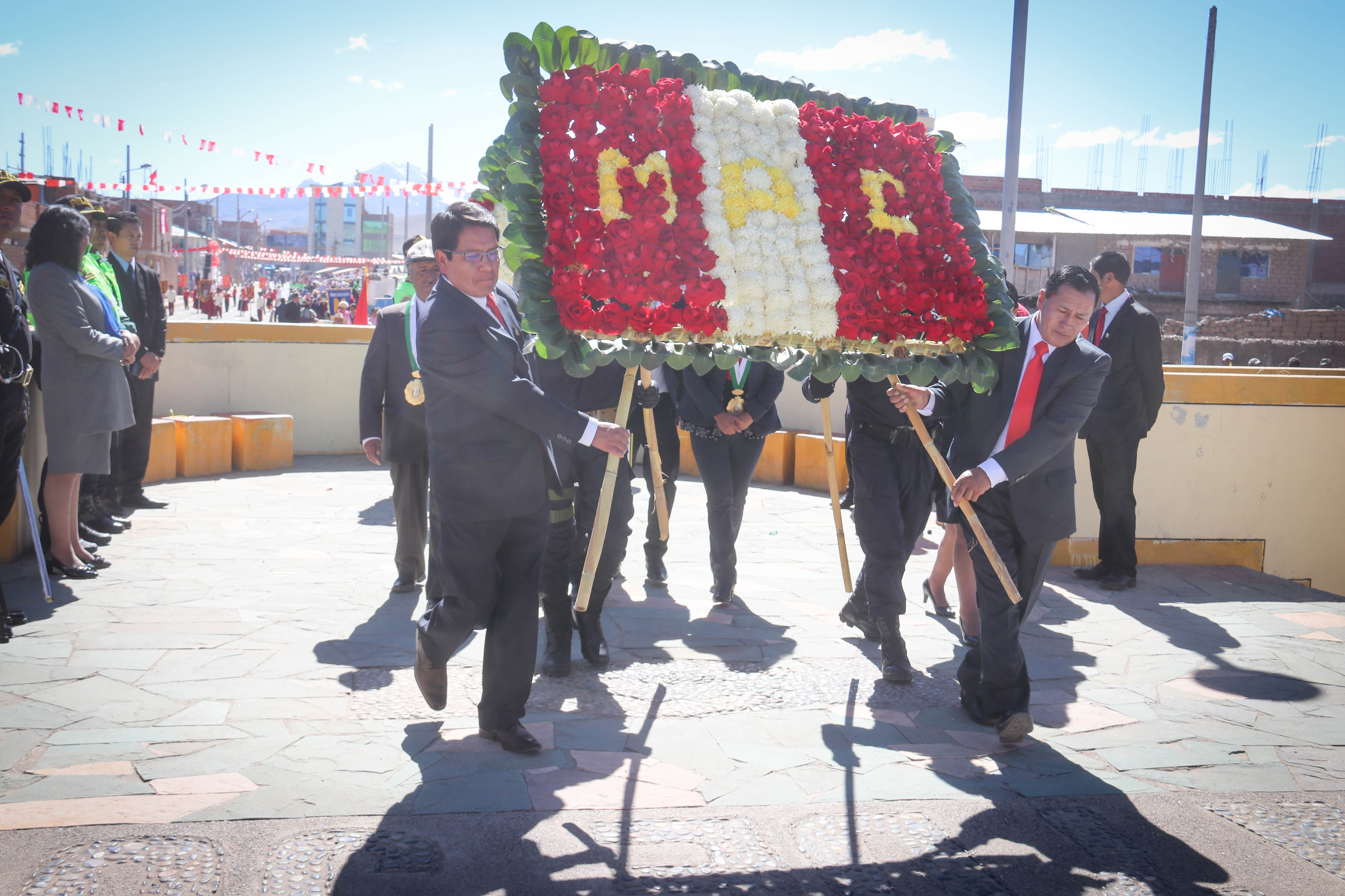 Desfile por el día de la bandera