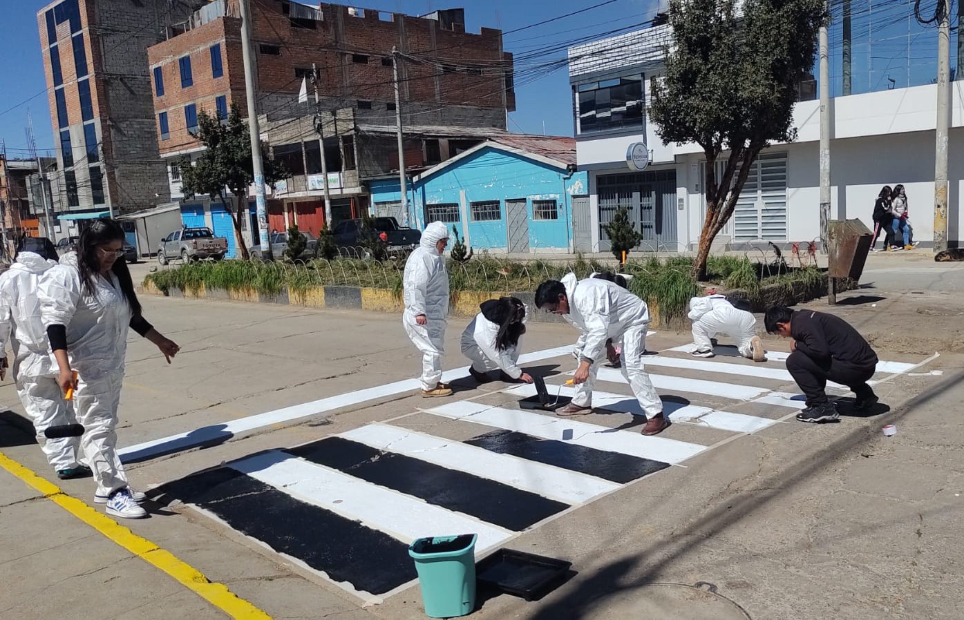 Archivo JPG realizando las líneas de zebras