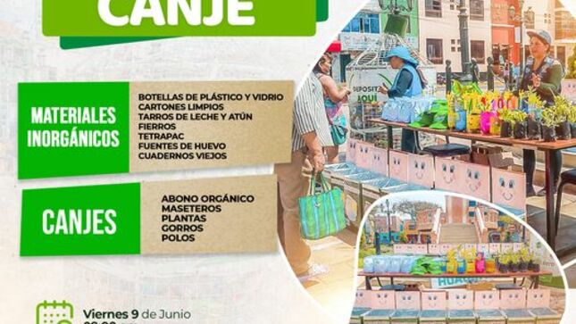 MUNICIPALIDAD DE HUAURA Y ISM REALIZAN ACTIVIDAD MEDIOAMBIENTAL  DE #ECOCANJE EN EL DISTRITO DE HUAURA