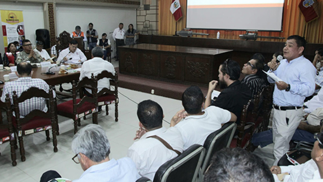 Reunión en Gobierno Regional