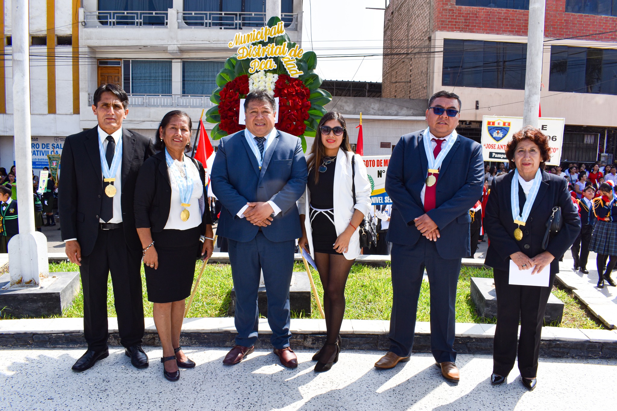 En Ceremonia Cívica Pativilca Rindió Homenaje A La Bandera Nacional