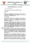 Vista preliminar de documento Ordenanza Municipal N° 019-2011-MPA