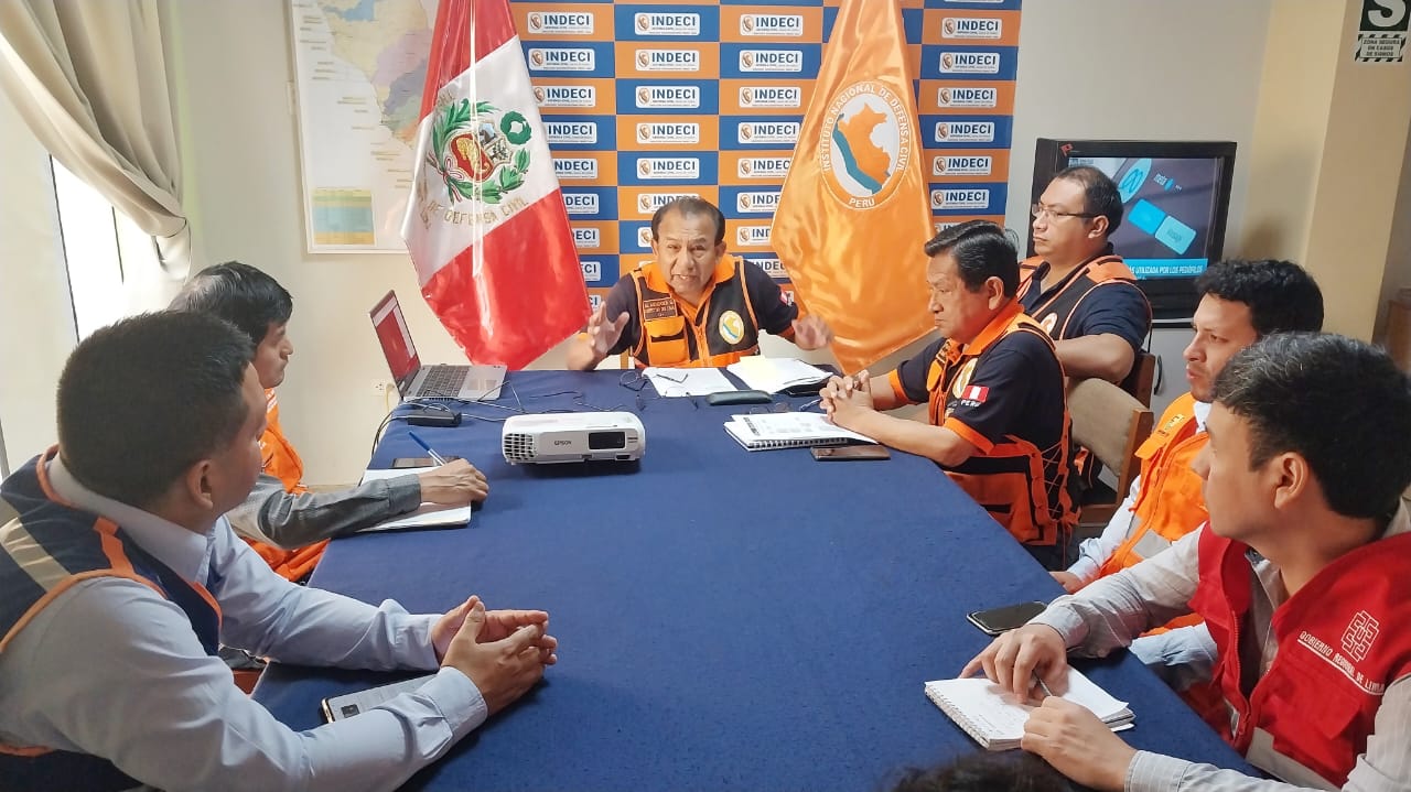GORE Lima coordina con INDECI ante peligros inminentes por intensas lluvias y posible fenómeno “El Niño”