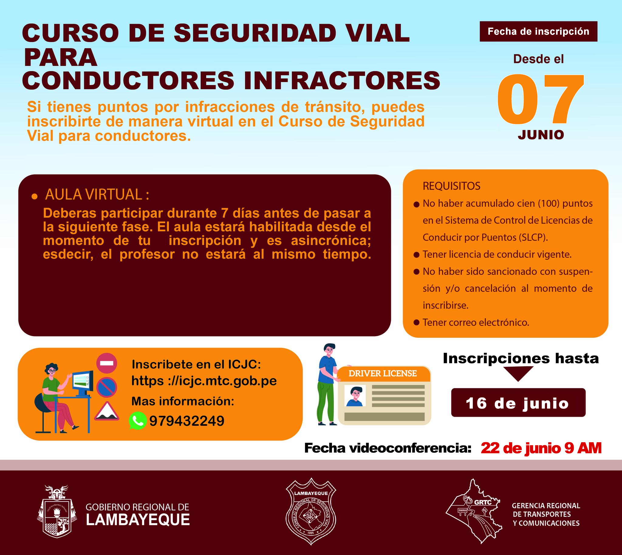 Dirigido a conductores infractores