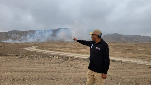 Superintendente Nacional de la Sucamec supervisa destrucción de 70 toneladas de productos pirotécnicos en Pisco