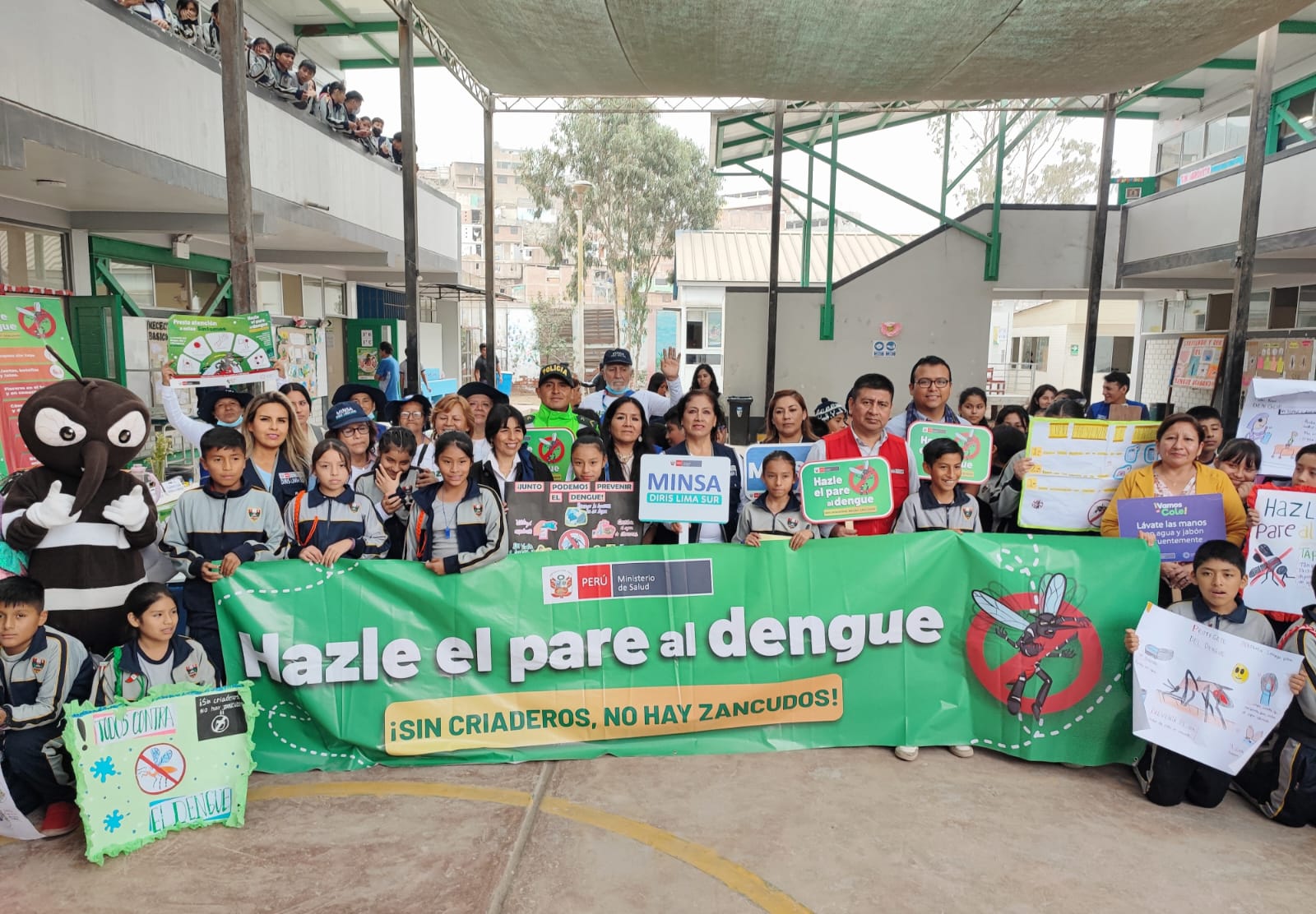 Acciones de control y prevención contra el dengue se realizó en IE 7221 SJM
