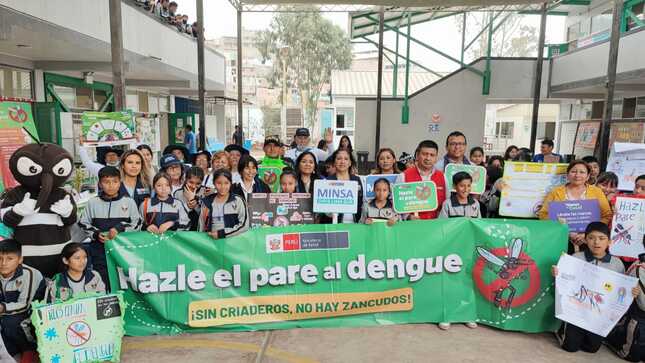 Acciones de control y prevención contra el dengue se realizó en IE 7221 SJM