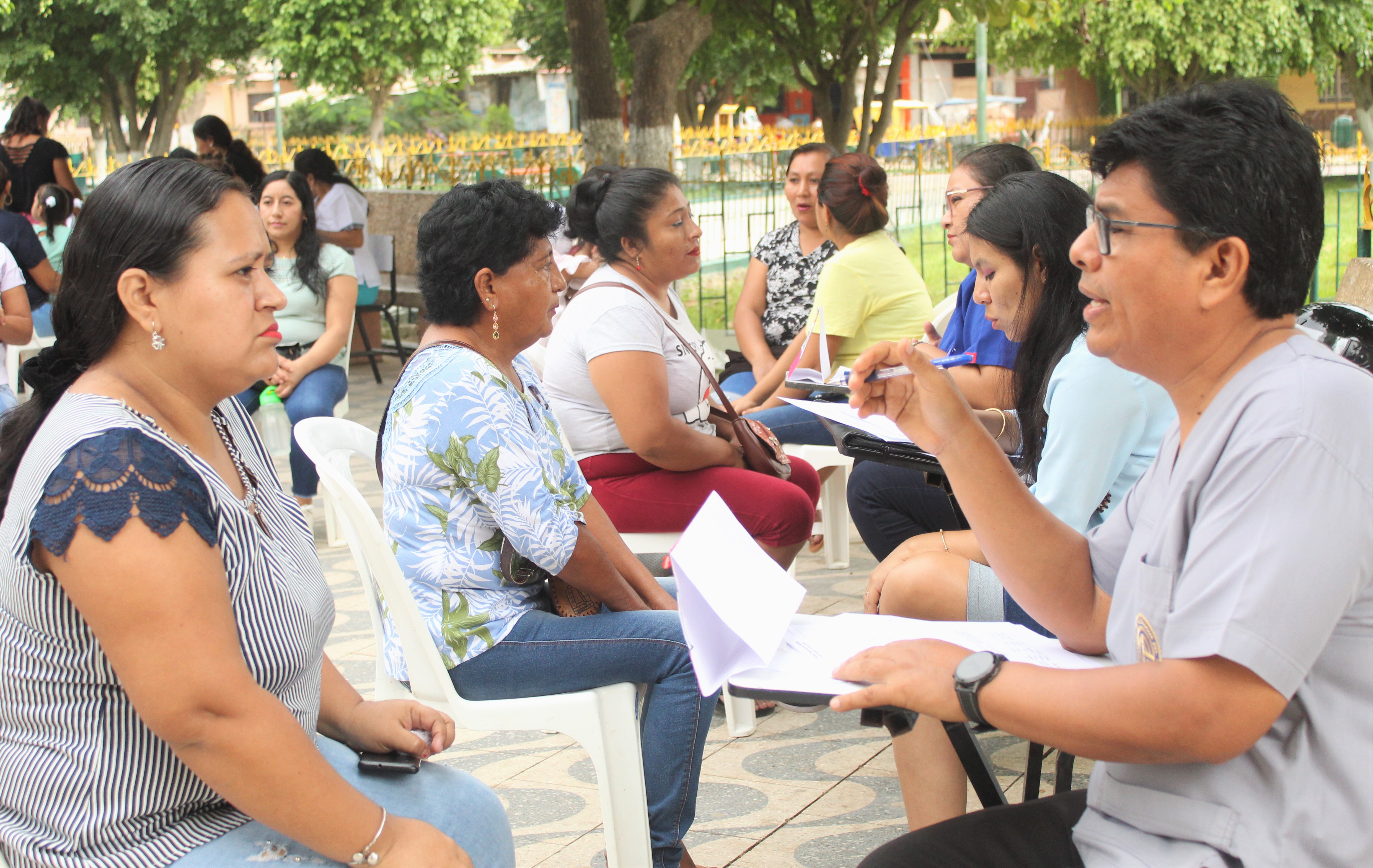 Brindando el servicio de Psicología.