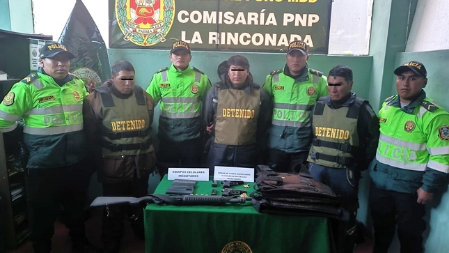 Detienen a seis personas con armas de fuego y chalecos antibalas en Puno