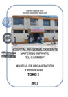 Vista preliminar de documento Manual de Organizacion y Funciones -2017-HOSPITAL-EL-CARMEN.