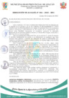 Vista preliminar de documento Nº066 RESOLUCION DE ALCADIA